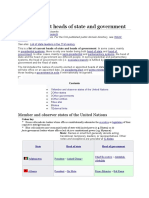 List of Current Heads of State and Government