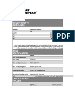 Drilling Depth Guidelines: Drill Rod Hole Depth (Metric) Up Horizontal Arqtk BQ NQ HQ