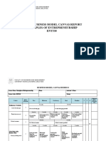 Rubric Business Model Canvas Report Principles of Entrepreneurship ENT530