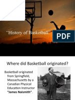 History of Basketball