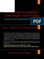 Mithilanchal Foundation Darbhanga - Online Class