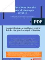 Consideraciones Dentales Durante El Pánico Por Covid-19