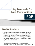 Quality Standards For Agri