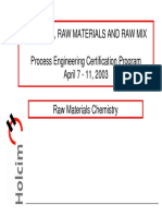 Understanding the Chemistry of Raw Materials for Cement Production