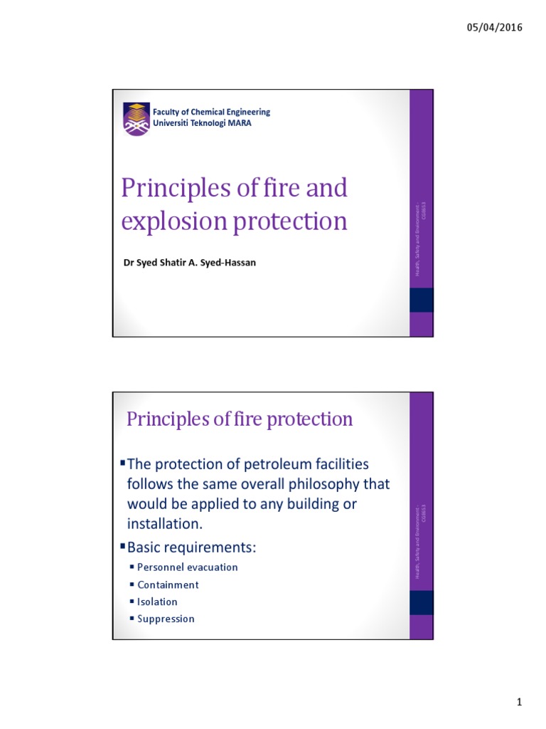 Principles of Fire and Explosion Protection | PDF | Fires | Safety