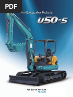 Kubota U50-5, U56-5, KX060-5 Specs | PDF | Manufactured Goods | Vehicles
