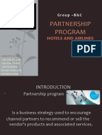 Partnership Program: Hotels and Airlines