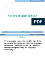 Kleene's Theorem and Converting NFA to DFA