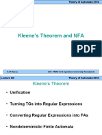 Kleene's Theorem and NFA: Asif Nawaz UIIT, PMAS-Arid Agriclture University Rawalpindi