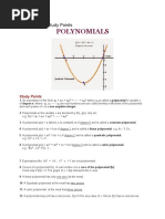 Polynomials - Study Points