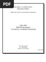 U P R M C: INEL 4206 8086 Microprocessors Introduction To Assembly Programming