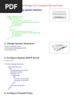 Network Security Memo - Basic Fortinet Firewall Fortigate CLI Commands (Tips and Tricks)