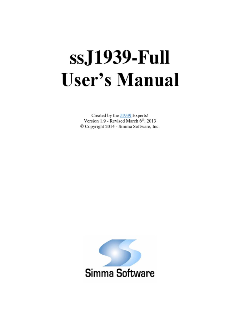 j1939 Users Manual | PDF | Application Programming Interface | Damages