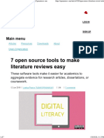 7 Open Source Tools To Make Literature Reviews Easy - Opensource