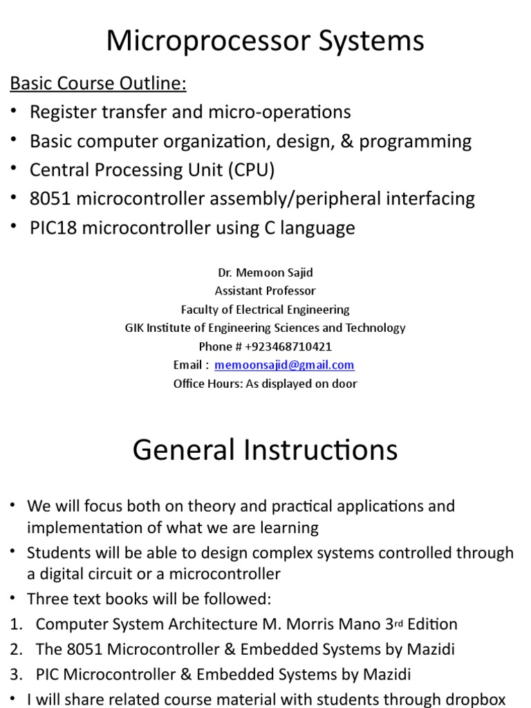 EE222 Lecture 1-6 | PDF | Microcontroller | Electronic Design
