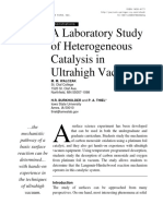 A Laboratory Study of Heterogeneous Catalysis in Ultrahigh Vacuum