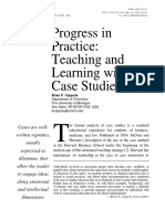 Progress in Practice: Teaching and Learning With Case Studies