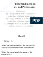 Bridges Between Fractions, Decimals, and Percentages