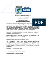 Convocatoria para A Assembleia Geral Ordinária de 2020