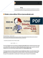 2 Dónde y Cómo Utilizar CSS en Tu Página Web (ACTUALIZADO)