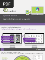 Appium Studio: Appium Testing Made Easy at Any Scale