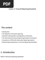 Lesson 2: Financial Reporting Standards