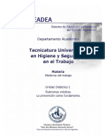 UD-2 Examen Médico, La Prevención Como Fundamento PDF