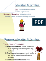 Resource Leveling Resource Allocation