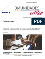 ¿Cómo Obtenemos La Personalidad Jurídica Las Organizaciones Sociales?