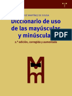 Diccionario de Uso de Las Mayúsculas y Minúsculas