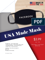 #1900MASK - USA Made Mask