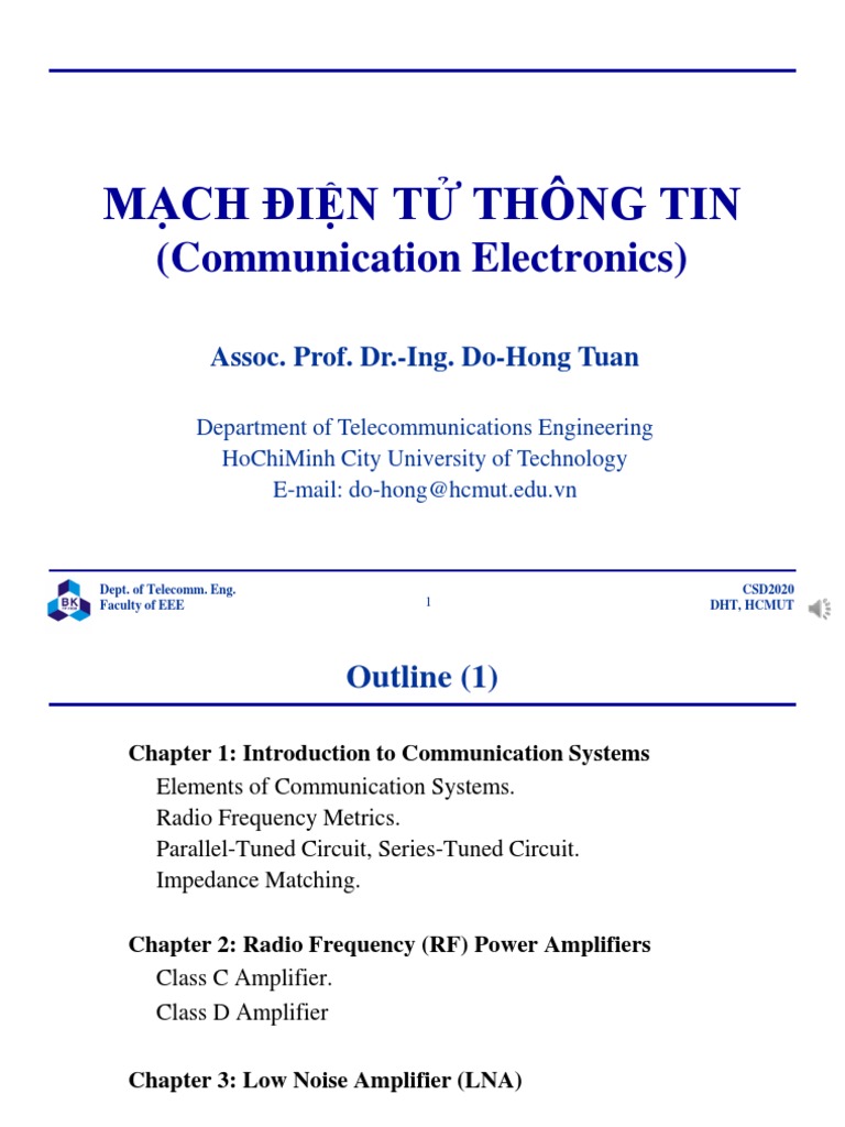 Communication Electronics Overview | PDF | Telecommunication | Modulation