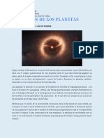 Formación de los planetas