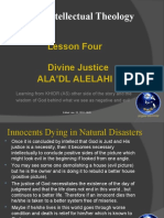 Islamic Intellectual Theology Lesson 14: Lesson Four Divine Justice Ala'Dl Alelahi