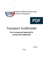 De La Transportul Unimodal La Transportul Multimodal