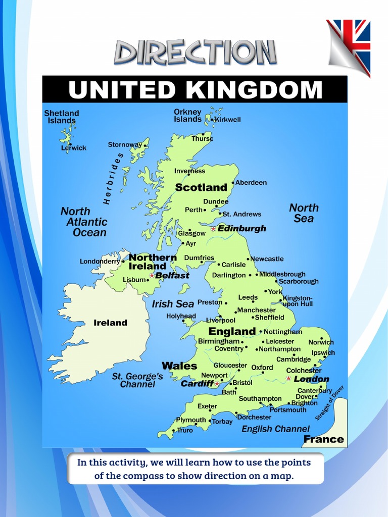 Printable Map Directions Uk