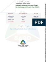 Saudi Standards, Metrology and Quality Org. (SASO) : SASO-ASTM-C270 Standard No