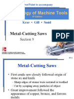 Technology of Machine Tools: Metal-Cutting Saws