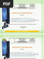 Certificate of Participation