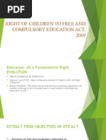 Right of Children To Free and Compulsory Education Act, 2009