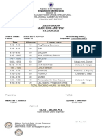 Grade 4 Individual Class Program Final 1