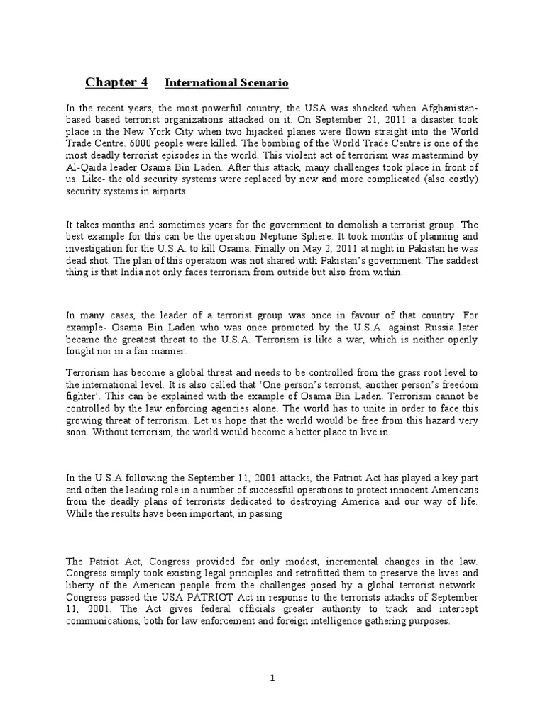 Terrorism | PDF | Patriot Act | Palestine Liberation Organization