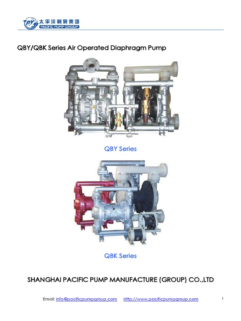 Specifications and Performance Details of the QBY/QBK Series Air ...