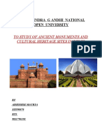 To Study of Ancient Monuments and Cultural Heritage Sites in Delhi