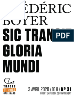 9782072910890 - Pierre Boyer - Sic transit gloria mundi
