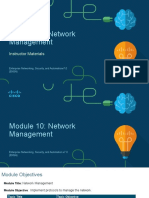 Module 10: Network Management: Instructor Materials