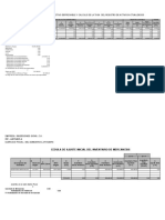 Ajuste inicial activos fijos e inventario empresa Inversiones Gioka