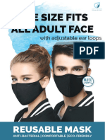 One Size Fits All Adult Face: Reusable Mask