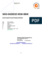 4-LINE DISPLAY MODULE SPECIFICATIONS