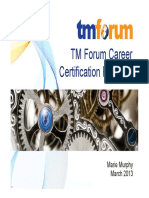 TM Forum Career Certification Program: Marie Murphy March 2013